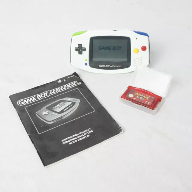 Nintendo Gameboy Advance Weiß Handheld-Spielkonsole Pokémon Rubin Edition