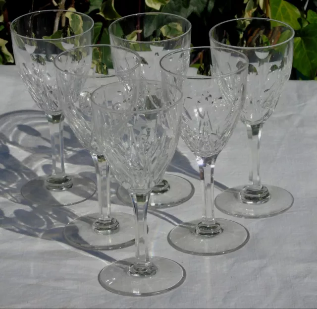 Saint Louis - Service de 6 verres à eau en cristal taillé, service Vic