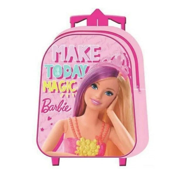 Zaino Trolley Barbie Per Scuola Elementare - Capiente, Leggero, Con Ruote E Spallacci, Ideale Per Viaggi E Giornate A Scuola