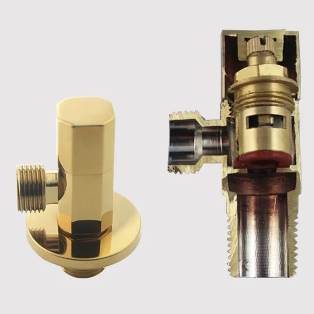Válvula de agua de válvula parada de ángulo de agarre - agua de válvula rosca de tubería universal 1 PC