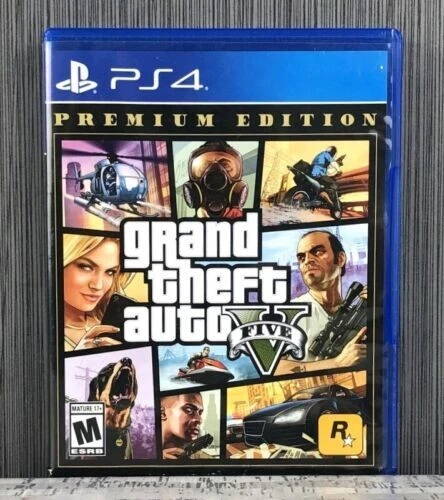 GRAND THEFT AUTO V GTA5 Sony PlayStation 4 PS4 ?�tui et carte uniquement pas de disque EUR 10,88 