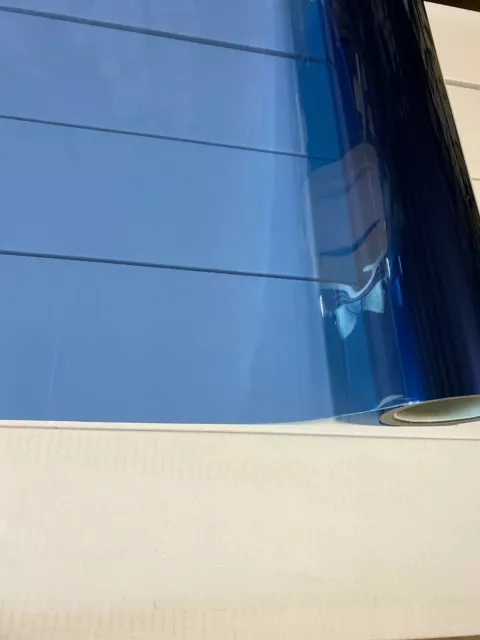 Solar Light Blue Window Film Tint 30" X 10 Feet Car House Boat Building Doors