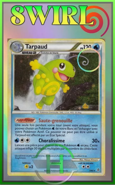 Tarpaud Holo Swirl/Spirouli - HS02 - 7/95 - French Pokemon Card