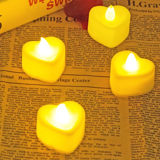 6 Stck. Kerzenlampen Mini Flammenlos Batteriebetriebene LED Kerzenleuchten Praktisch