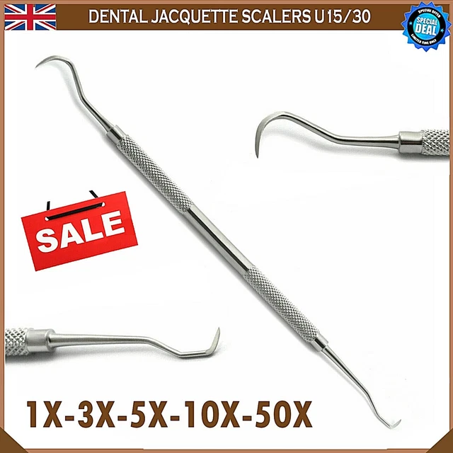 DDP Periodontal Sickle Scaler - Jaquette Towner Tartar Remover, Stainless Steel, PR-319 (3 Pcs)
