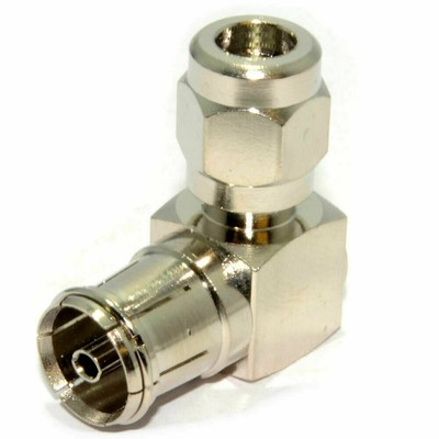 Tnt Compatible 003814 kenable RF Coaxial Angle Droit Prise pour Antenne TV Cable 