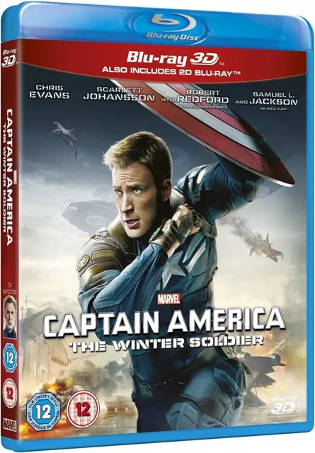 Captain America: The Winter Soldier (Blu-ray 3D + Blu-ray) - Brand New & Sealed