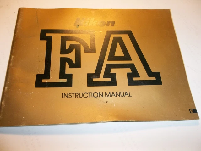 Nikon FA Camera Users Guide