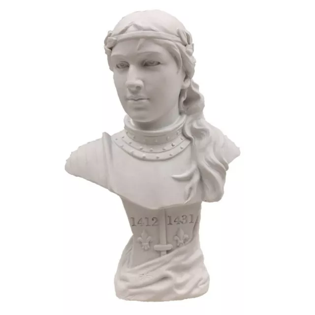 Weiße Büste Jeanne d'Arc nach Vorlage von Goldscheider