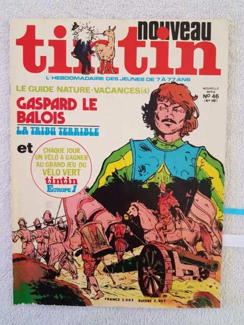 Tintin Nouveau N°46 27/7/1976 Gaspard Le Balois Chick Bill Yann Le Gael Popeye