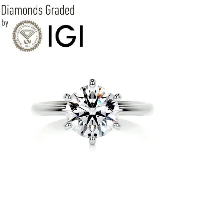 D/VS1, 1.15 Ct, Solitaire Lab-Grown Diamond Engagement Ring in 950 Platinum