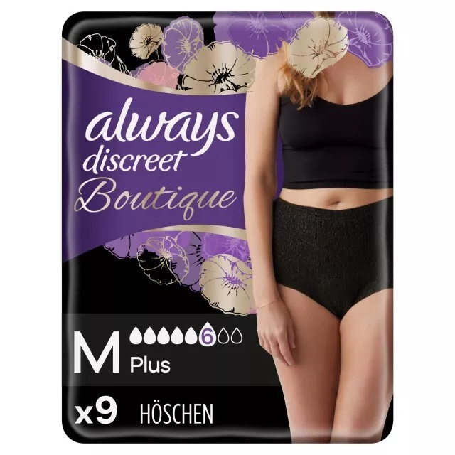 Always Damenhygiene - Discreet Boutique Schwarze Höschen bei Blasenschwäche -...