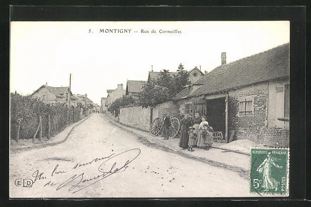 CPA Montigny, Rue de Cormeilles