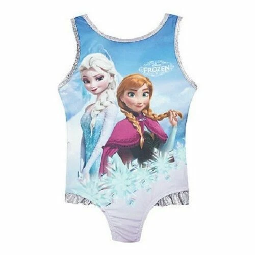FROZEN ELSA ANNA Swimsuit BLUE DISNEY Girls swimming costume swim suit