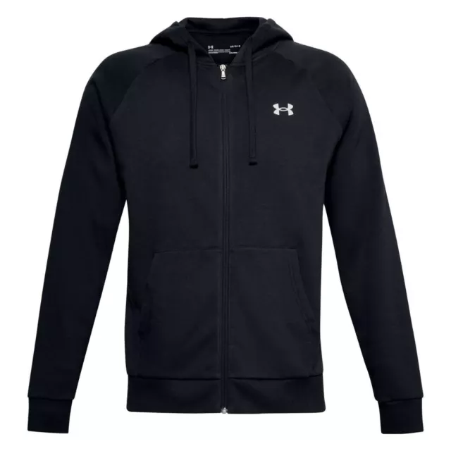 Under Armour Hoodie Mens Running Zip Hoodie Long Sleeve Black Gym Hoodie