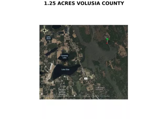Pre Foreclosure  Fl Tax Lien Cert For  Land 1.25 Ac Deleon Springs, Fl Volusia