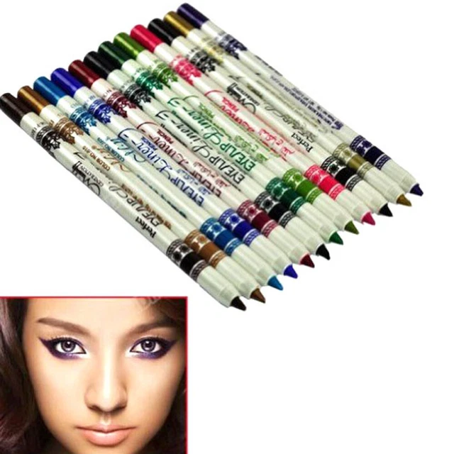 Eyeliner a matita 12 colori delicata 12 colori matita eyeliner donna ragazza