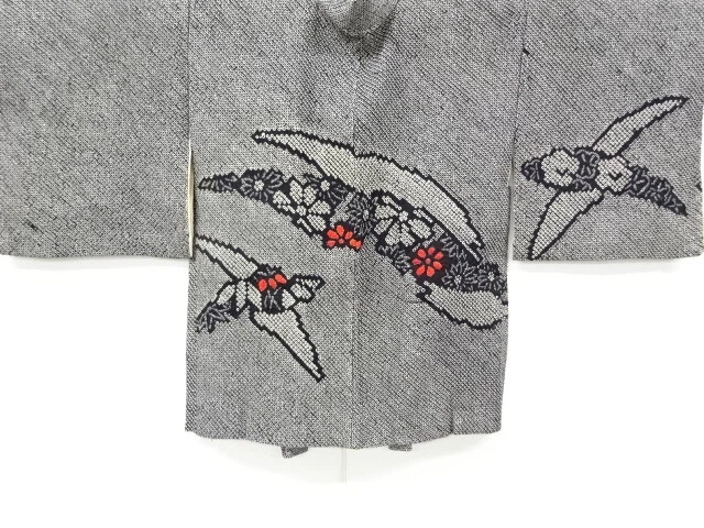 6769699: Japanese Kimono / Vintage Haori / All Shibori / Flower & Bamboo Grass