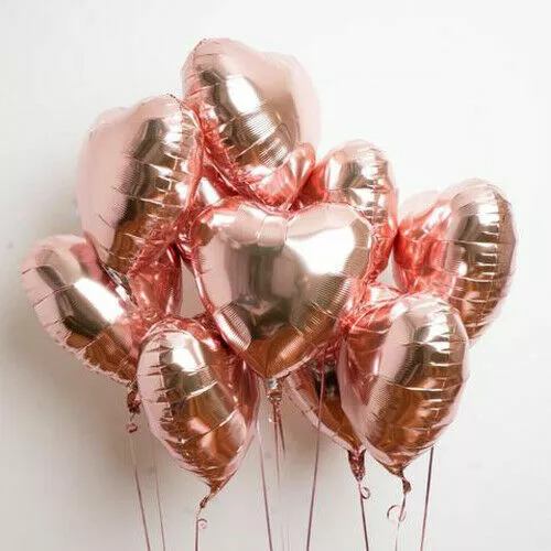 6pcs 18" Love Heart Foil Helium Balloons Wedding Birthday Party Decoration Kids