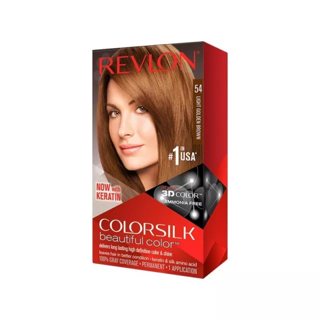 REVLON Colorsilk Beautiful Color - Hair Dye N.54 Light Golden Brown