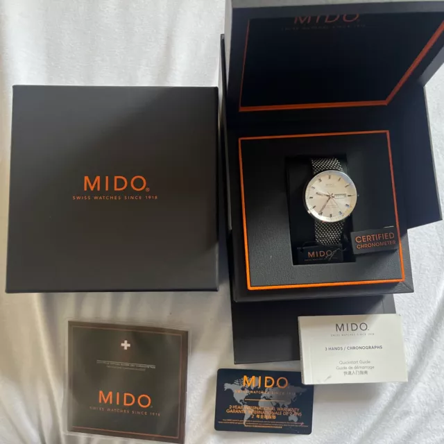 MIDO Commander II  2 DayDate   Automatik Chronometer Milanese  M031.631.11031.00