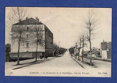Cf / Carte postale -CPA / Alençon -> Le boulevard de la République .. // Orne 61