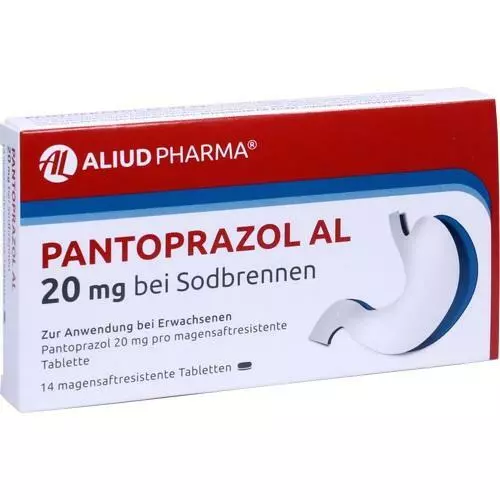 PANTOPRAZOL AL 20 mg bei Sodbr.magensaftres.Tabl. 14 St. PZN 05883671
