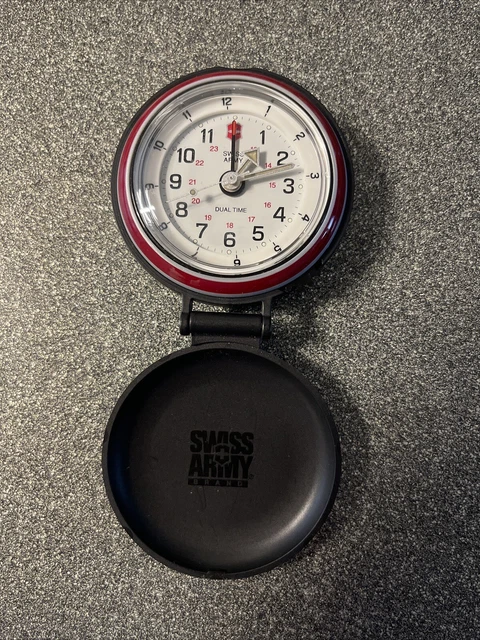 SWISS ARMY PINNACLE 2000 South America Travel Alarm Clock Dual