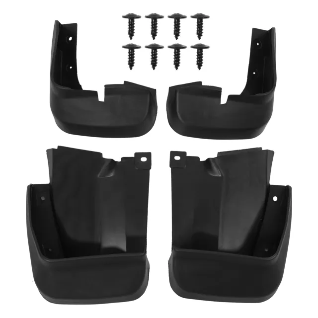 Auto Delantero Trasero Guardabarros Guardabarros para Honda Civic - 4uds Negro