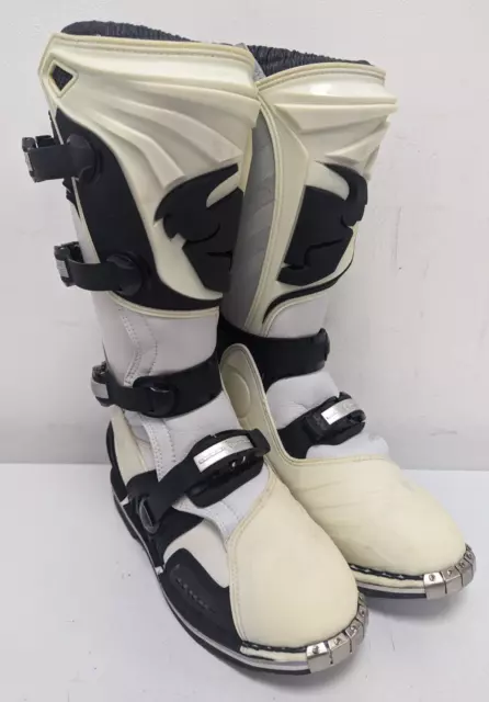 Thor Quadrant Boots Motocross Mx Quad Boots Uk9 Us10 Eu44 White/Black