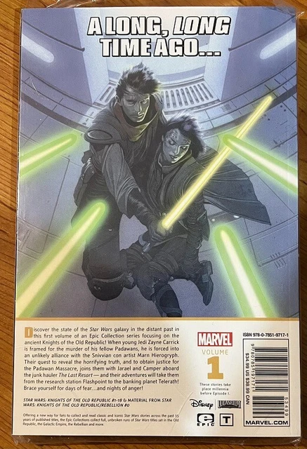STAR WARS Epic Collection KNIGHTS OF THE OLD REPUBLIC Vol 1 TPB VERY RARE OOP 2