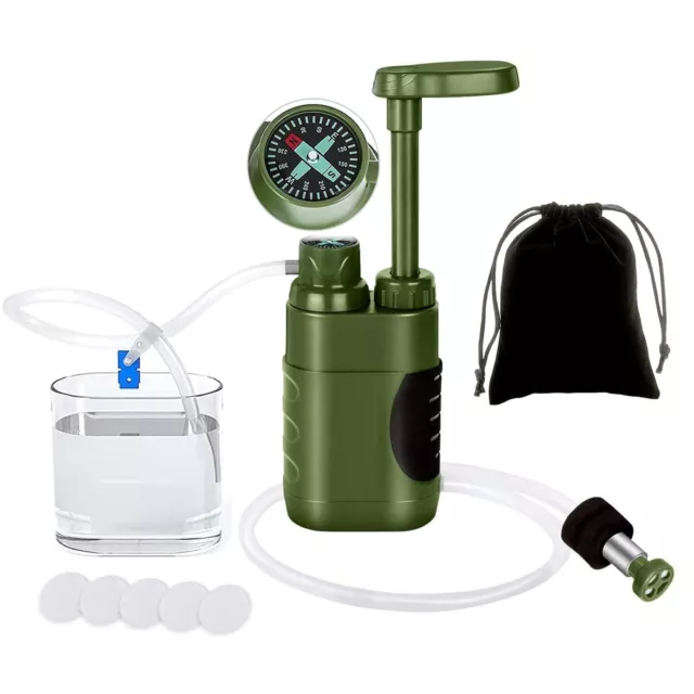 Filtri d'Acqua da Campeggio Personali Mini Portatile Purificatore 3000L cannucci