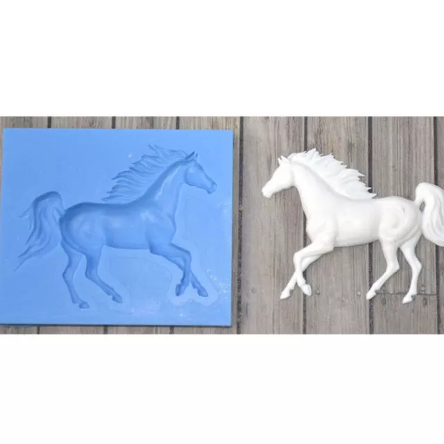 Silicone Horse Fondant Cake Topper Decor Mould Sugarcraft Icing Chocolate Mold