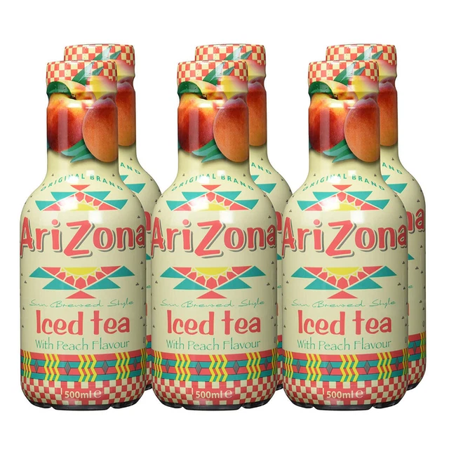 AriZona Iced Tea Peach Flavour bevanda analcolica PET 500 ml confezione da 6