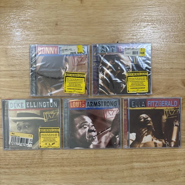 KEN BURNS DEFINITIVE Jazz 5 Album CD Bundle Lot - New Sealed
