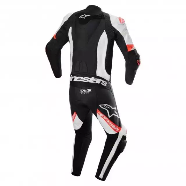 Alpinestars Mens 1 Piece Suit - Missile V2 WARD Tech Air Ready - Black/White/Red 2
