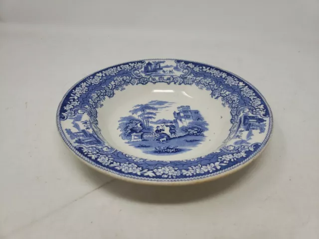 J & M P Bell & Co Hawking Blue Transfer Soup Bowl #3