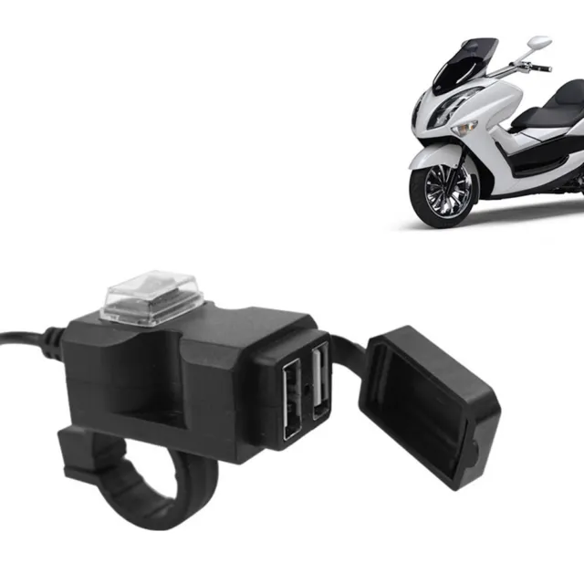 New Motorcycle Electronics Accessories Handlebar Charger Power Adapter Plastic