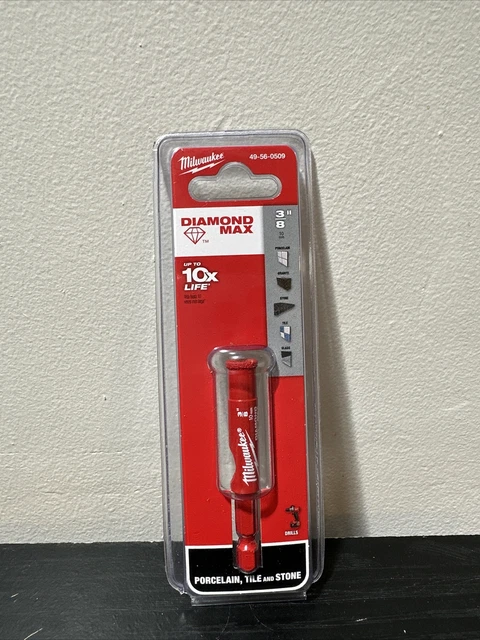 Milwaukee 49-56-0509 3/8 in. Diamond Max Hole Saw for Porcelain, Tile & Stone