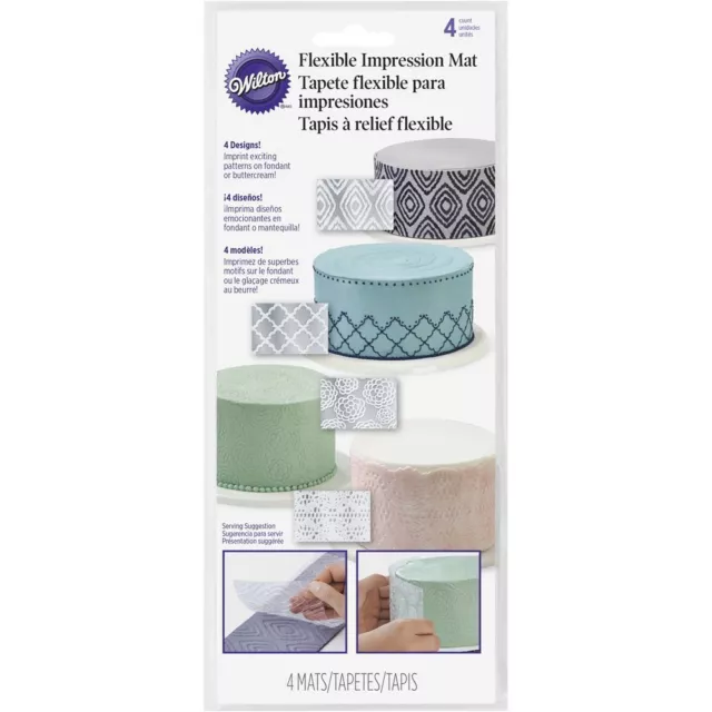 Kit 4X WILTON mascherina esterna bordi decorazione torta torte dolci Cake Design