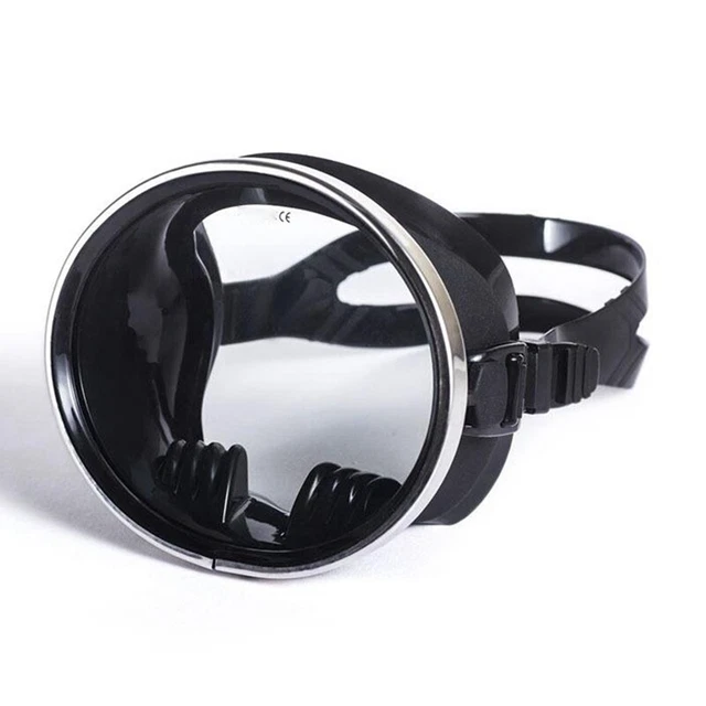 Diving Glasses Goggles Toughened Glass Lenses Stainless Steel Fishing Goggl O4T5