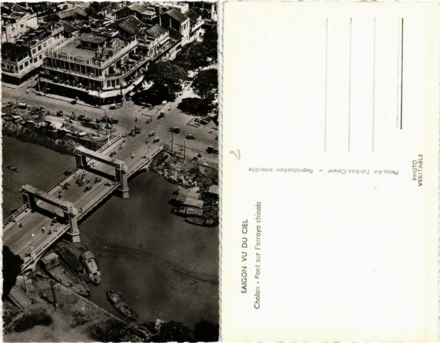 CPA AK CHOLON Chinese Arroyo Bridge VIETNAM INDOCHINA (463752)