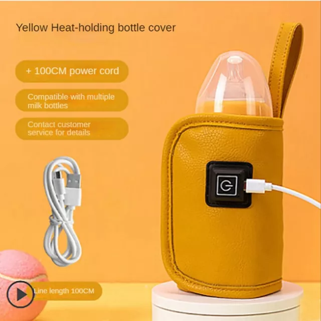 USB Milk Water Warmer  for Outdoor Winter -Yellow Q2S77478