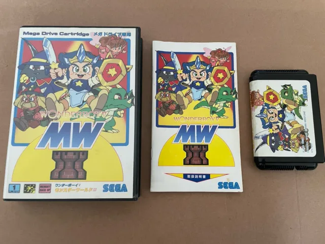 Japanischer Sega Mega Drive Wonder Boy V Monster World 3 Japan NTSC JPN Version