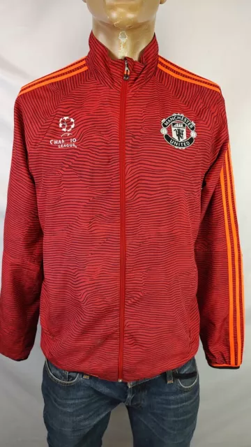 ADIDAS MANCHESTER UNITED 2015 CHAMPIONS L. GIACCA CALCIO Tg M MAN JACKET