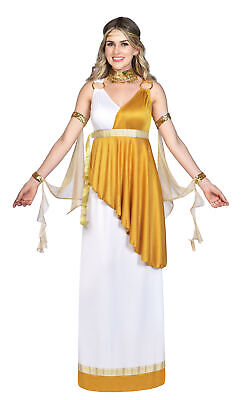 Adulto Donna Lady of Troy Goddess Costume Greco Romano Toga Outfit 
