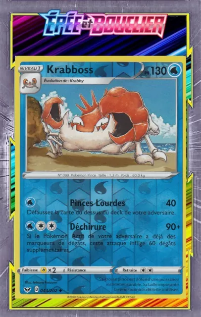 Krabboss Reverse - EB01:Sword and Shield - 044/202 - New French Pokemon Card