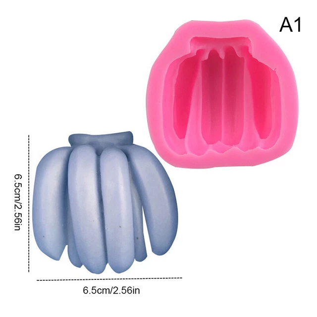 3d fruta plátano piña maíz mango durian helado molde de silicona molde de fondant moho TS