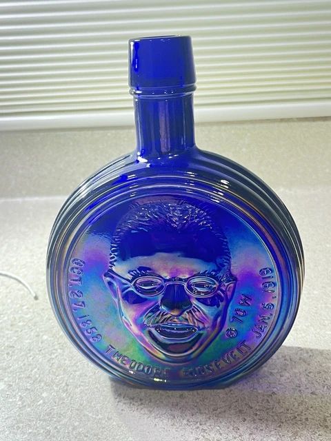 F741~ WHEATON 1st Edition President Franklin D. Roosevelt Decanter 8" Bottle