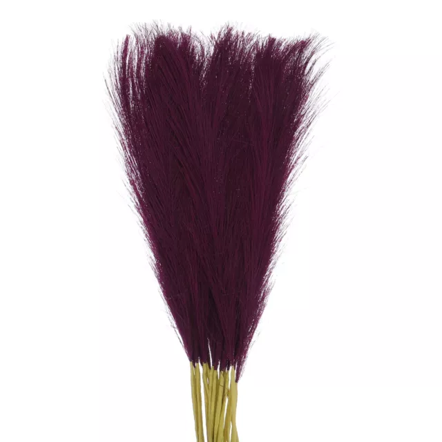 25Pcs Pampas Artificial Grass,21" Fake Pampas for Wedding Decoration,Dark Purple